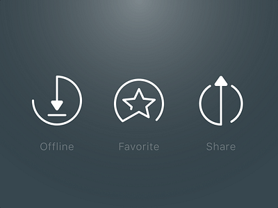 Music Playlist Icons android download favorite icons ios mobile music share ui