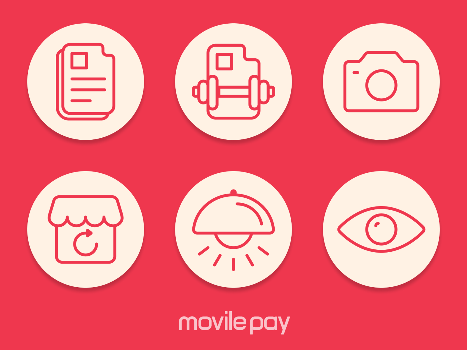 Icons for MovilePay Wallet by Guilherme Pires on Dribbble
