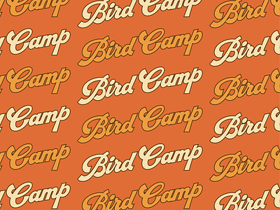 Bird Camp bird camp camp hunting northwoods outdoors pattern retro script