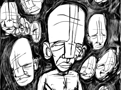 crowd source asketch character digital face ipad