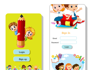 Children Learning App app design product ui uiux ux