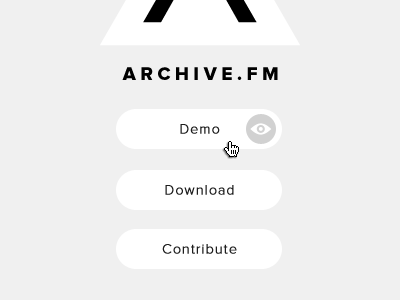 Archive.fm circle proxima nova site page promo promotional archive