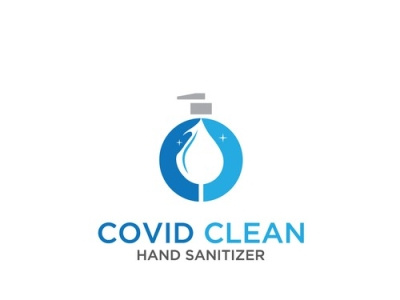 Hand Sanitizer Logo branding covid design hand sanitizer logo