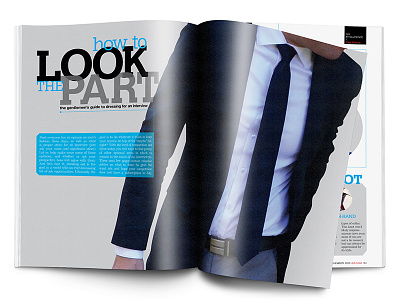 How to Look the Part editorial fashion how to layout magazine spread men mens fashion photography