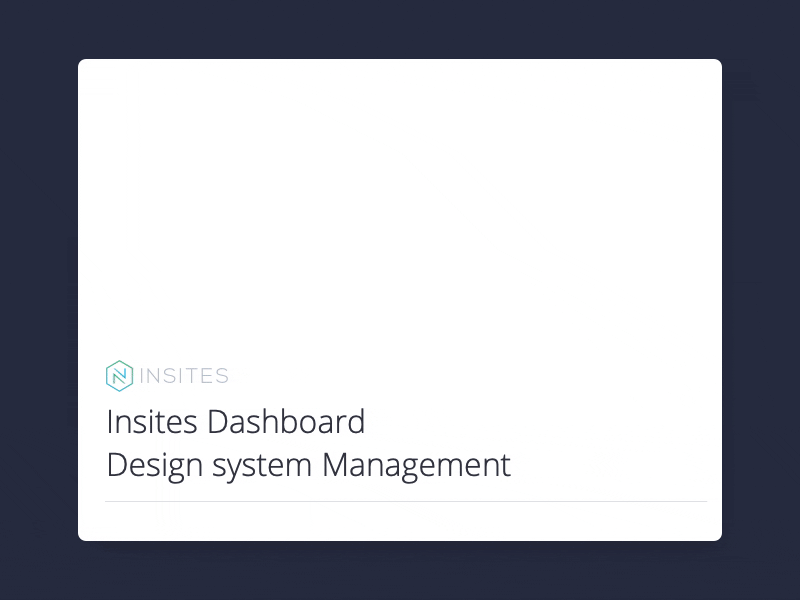Insites Dashboard Design System app branding design