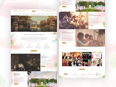 Anastasia Wedding Project Website design website wedding