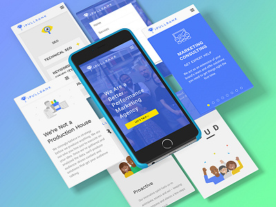 IPULLRANK Mobile Website Design by Shufei Ma on Dribbble