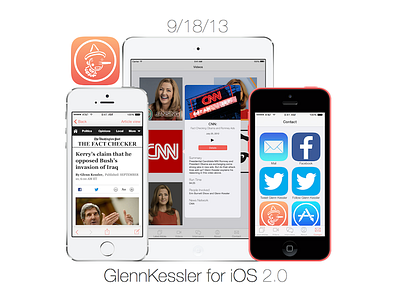 Introducing GlennKessler for iOS 2.0 2.0 app design glenn ios ios 7 ipad iphone iphone 5c kessler ui ux