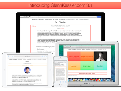 Introducing GlennKessler.com 3.1 2.0 3.1 design glenn kessler ios ios 7 redesign ui update ux website