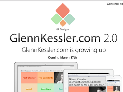 GlennKessler.com 2.0 Coming Soon coming soon glenn iphone kessler ui ux website