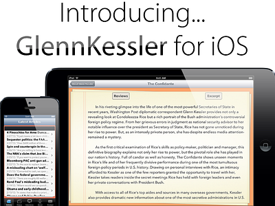 GlennKessler for iOS app app store apple design glenn ipad ipad mini iphone kessler ui ux