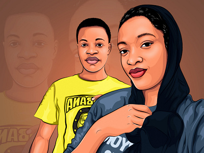 I will draw amazing cartoon vector portrait from your photos