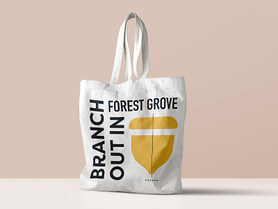 Forest Grove, Oregon tote bag bag branding design oregon tote bag