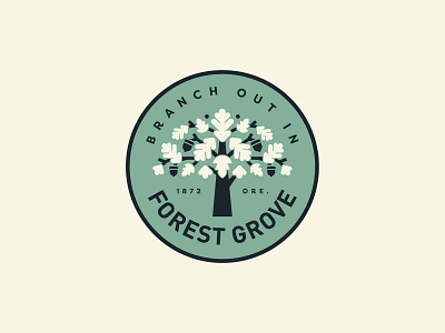 Forest Grove, Oregon Logo branding design forest forest grove illustration logo oregon tree tree logo