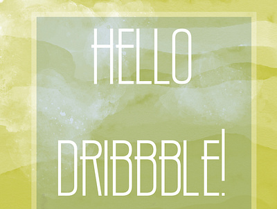 Hello Dribbble! dribbble
