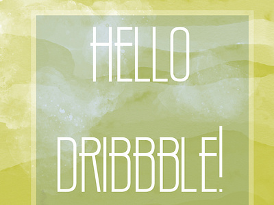 Hello Dribbble!