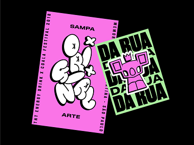 Stickers Da Rua colors graphic design type