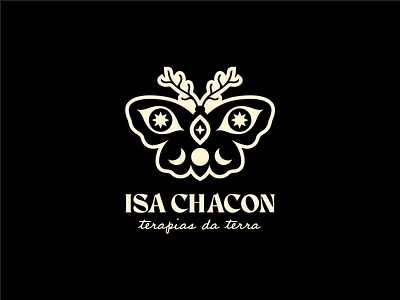 Logo para Isa Chacon - Terarias da Terra brand branding jung logo logotipo moth type