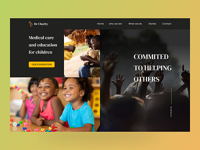 Charity Web Header Design