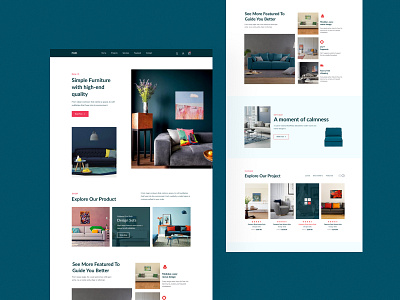 Furniture Landing Page Design