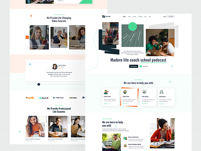 E-learning Landing page Design