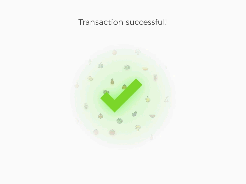 Transaction success - VegFru App