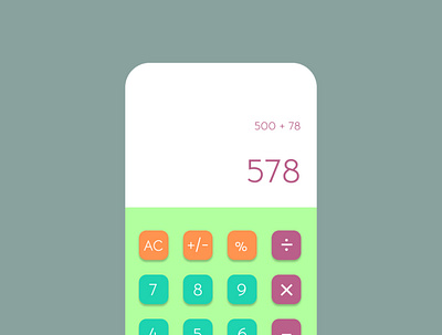 DailyUI 004 - Calculator app design figma ui uiux ux