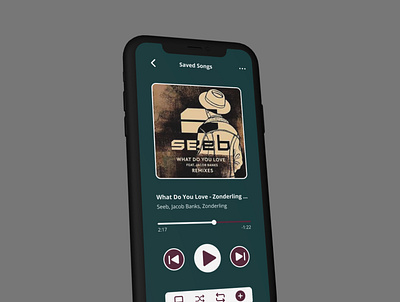 DailyUI 009 - Music Player app design figma ui uiux ux
