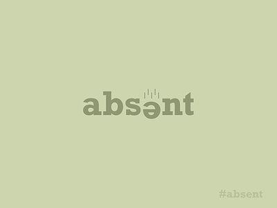 absent | not present somewhere colors design dribbble letter logo lettering logo typogaphy ux