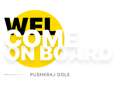 Welcome Pushkraj
