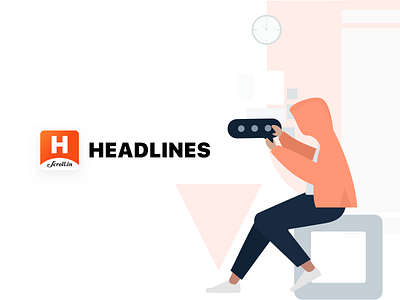Headlines Logo headlines news news app readers