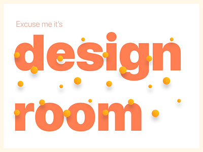 Design Room colors gradients poster design typogaphy