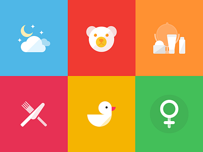 Icons for health application app colors flat health icons ios