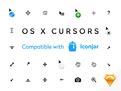 Iconjar & Sketch Vector Mac OS X Cursors