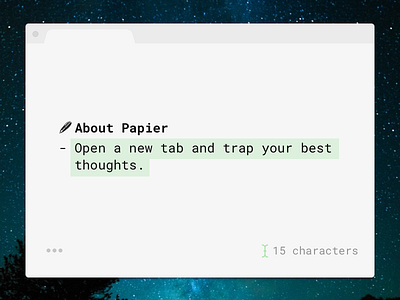 Papier chrome extension