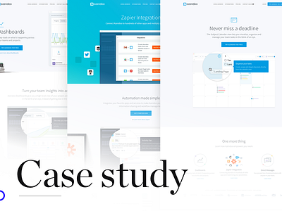 Azendoo case study case study landing landing page