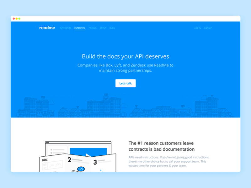 🦉 ReadMe Enterprise 💼 enterprise illustrations landing page