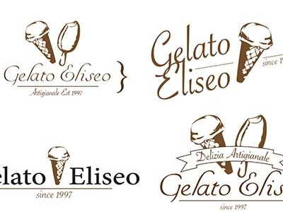 gelato branding gelato illustration logo
