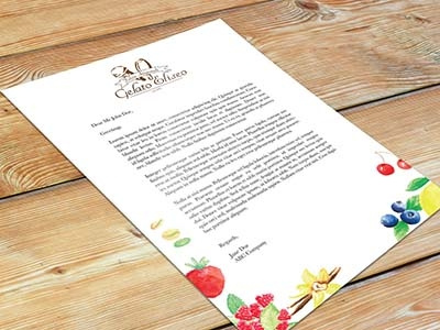 Gelato Eliseo stationery