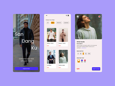 Sandangku - Fashion App fashion app mobile app u ui