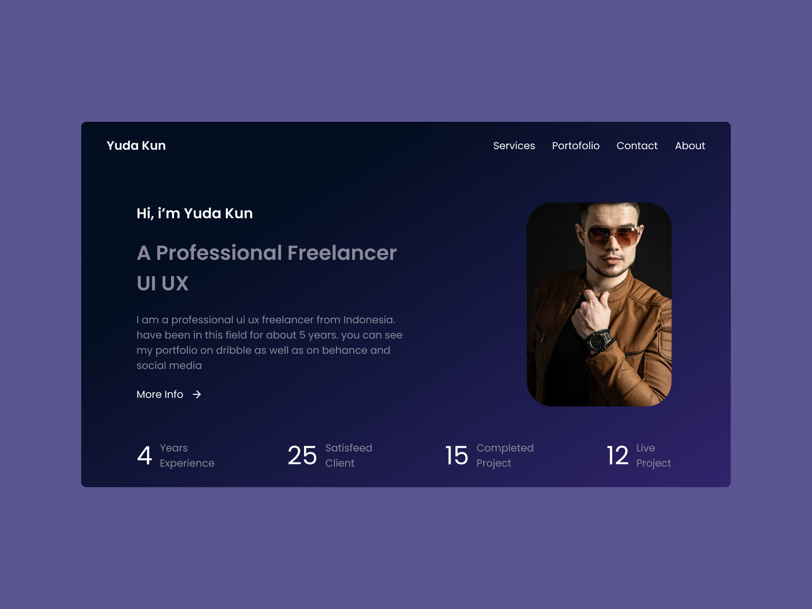 daily UI Day 03 - Landing Page by Yuda Dwi on Dribbble