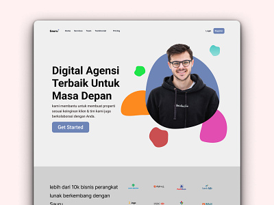 Digital Agency Landing page branding design landing page mobile app ui ui ux website