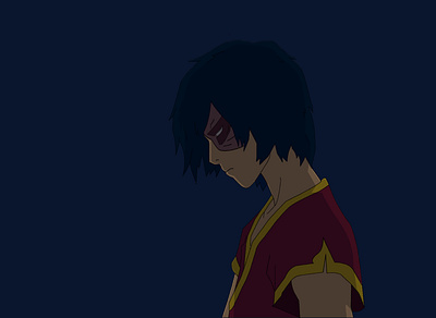 Zuko from Avatar the Last Airbender - Artwork 2d 3d animation anime art cartoon character design digitalart disney fanart illustration illustrator nick vintage