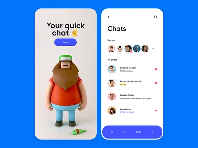 Jungle - Mobile App app application chat clean design minimal mobile ui ux