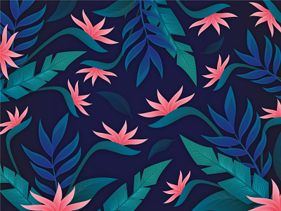 Tropical Floral Background