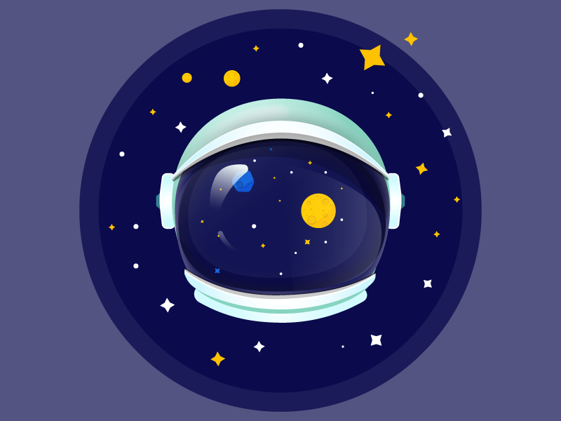 Astronaut Helmet by Mariam Sulaqvelidze on Dribbble