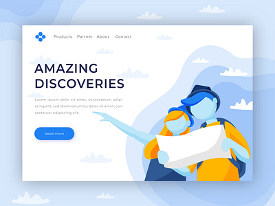 Illustration for landing page