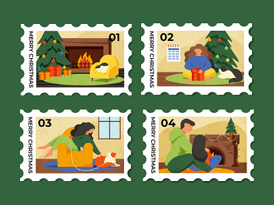 christmas stamp