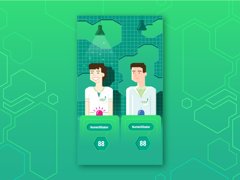 ON Pharma! vector flat character design medical career professionals medicine game quizzes pharma pharmacology pharmacist