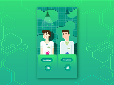ON Pharma! career character design flat game medical medicine pharmacist pharmacology professionals quizzes pharma vector